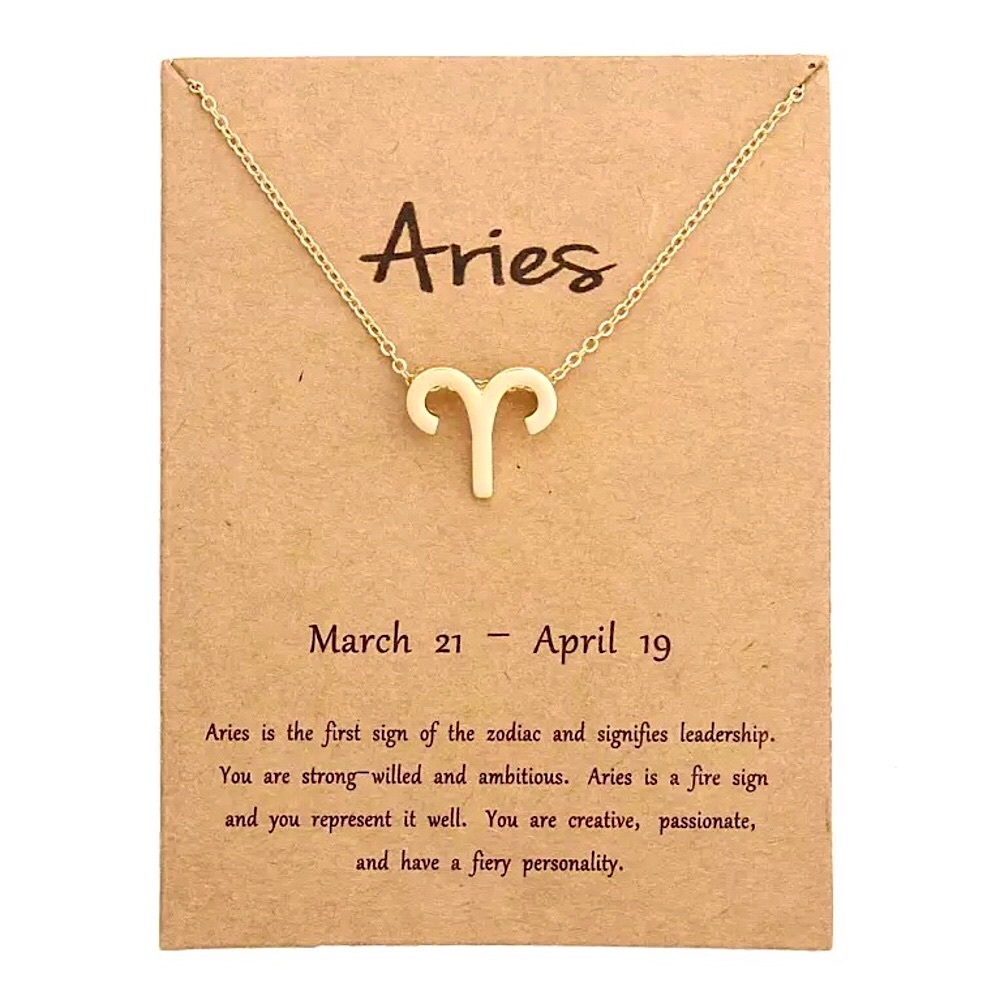 Minimalist Zodiac Sign Minimalist Charm Necklace - Picture 14 of 16